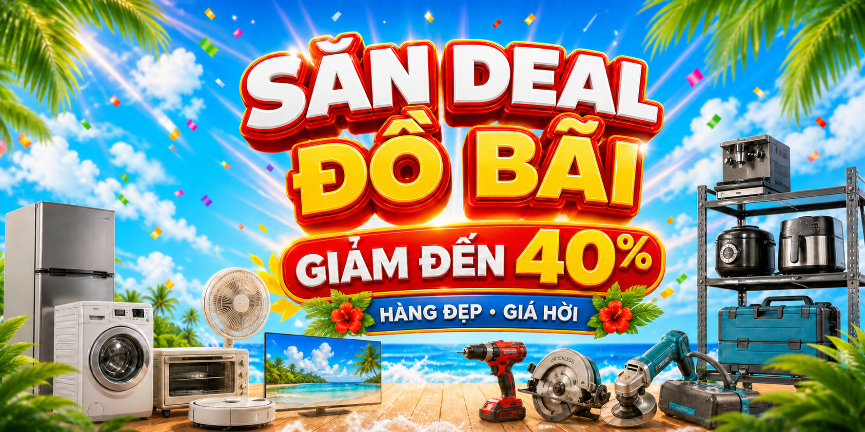 Banner ưu đãi Chợ Đồ Bãi 2